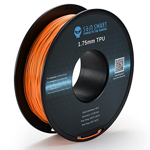 Sainsmart 1.75Mm Flexible Tpu 3D Printer Filament 800G Solid Color, Dimensional Accuracy +/- 0.05 Mm (Mango Mojito) #TOP9