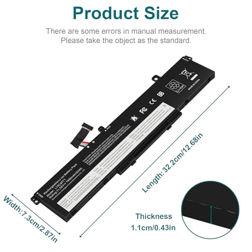 Image of ASUNCELL L19L6P71 L19C6P71 Battery for Lenovo ThinkPad P15 P17 T15G G1 G2 Gen 1 2 Mobile Workstation 20ST 20SU 20SN 20SQ 20YU 20YQ 20YS 20YR 20UR 20US 20ST000DGE 20YU0003GE 5B10W13958 5B10W13959 94WH