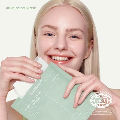 image for BIODANCE Refreshing Sea kelp Real Deep Mask, Overnight Hydrogel Mask, 