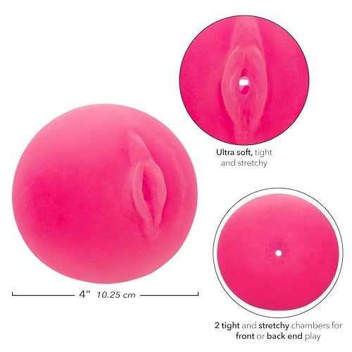 Image of CalExotics Pop Sock! Pussy /Ass Dual Entry Male Masturbator for Men with Ultra Life-Like Pure Skin and Open End Easy Cleaning - SE-0936-90-3