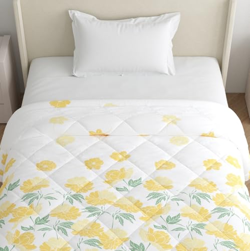 Image of Home Ecstasy 100% Cotton Comforter for Single Bed | 150 GSM
