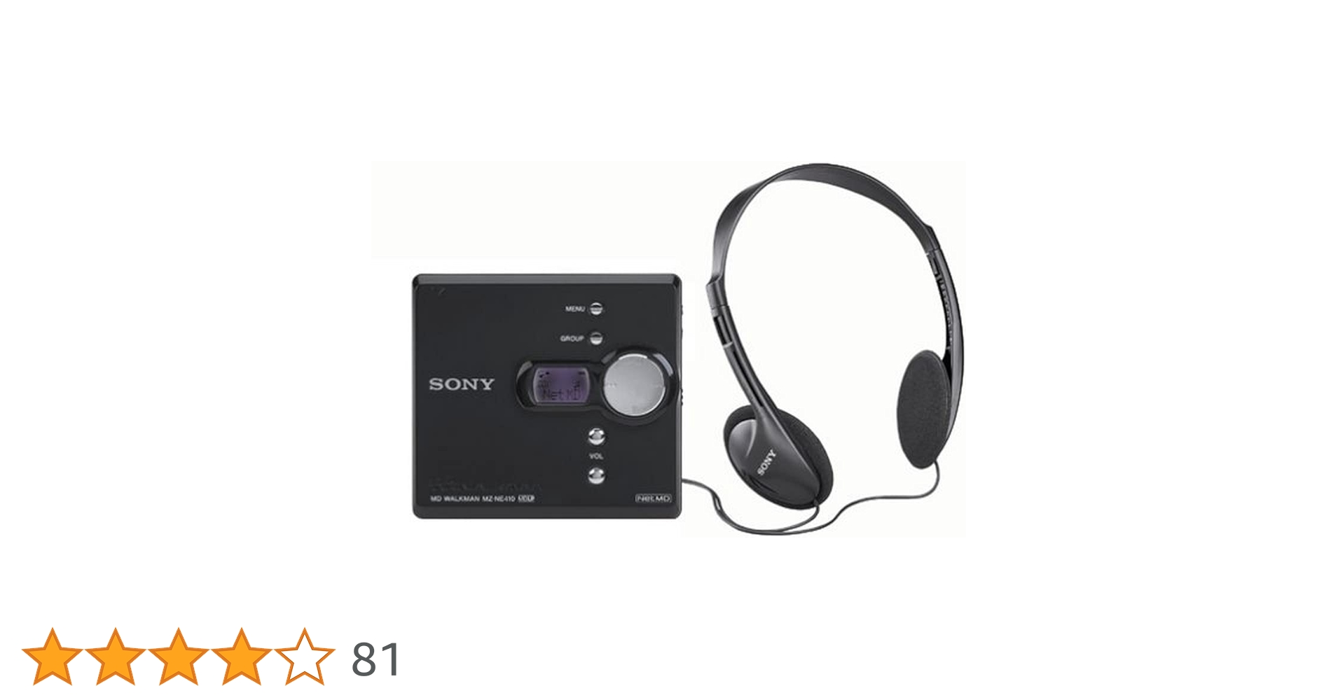 SONY ポータブルMDプレーヤー MZ-NE410 Sony MZ-NE410 High Speed Net MD Walkman Recorder : Amazon.ca
