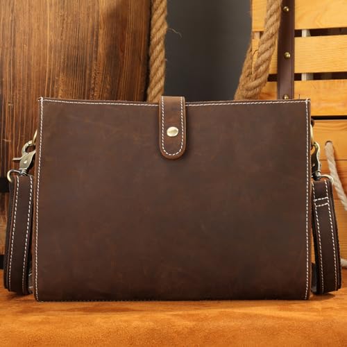 Bolsa de cuero vintage resistente para ejecutivos y viajes de negocios 2