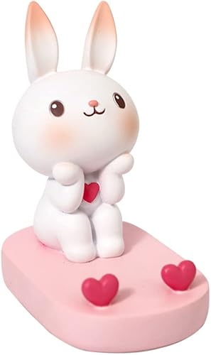 Gatuida Soporte para teléfono, lindo conejo, soporte para teléfono inteligente, soporte para teléfono, animal de dibujos animados