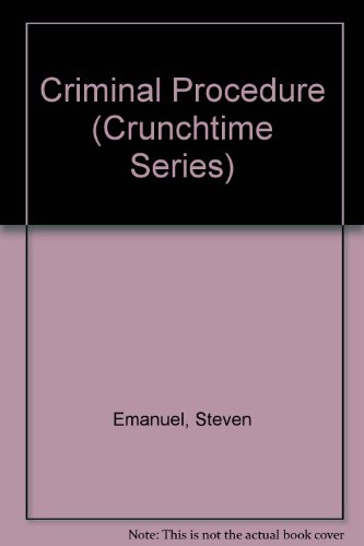 Criminal Procedure (Crunchtime Series) 0735527253 Book Cover
