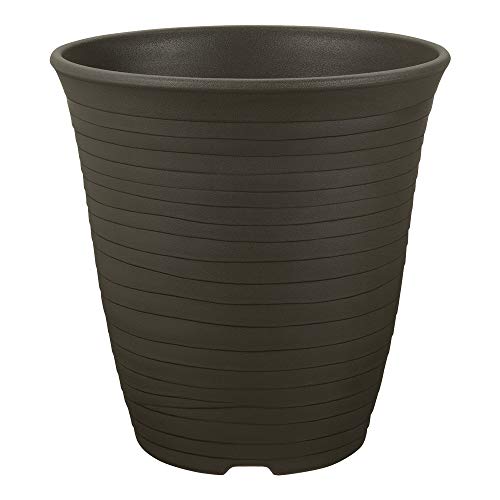 リッチェル エコル ハイポット 10号 ダークグレー(DG) | 鉢 植木鉢 ポット エコ プランター 深型 丸型 おしゃれ 日本製 鉢 ガーデニング ナチュラル プラスチック 軽量 背の高い植物 エコルプレート