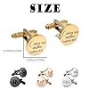 Uniqora Personalised Cufflinks for Men,Custom Cufflinks for Men,Customized Gifts Groom Father Husband Wedding Business,Engraved Name Initials Cufflink. #1