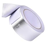 LWMINGALG アルミガラスクロス アルミ箔テープ 50mm幅×10m長さ 配管 強粘着 耐熱 保温 保冷 防水テープ