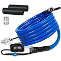 Rylpoint 25FT Heated Water Hose for RV,Heated Drinking Water Hose with Thermostat,Lead and BPA Free,1/2"Inner Diameter,Temperatures Down to -40°F Self-Regulating,Blue Appearance