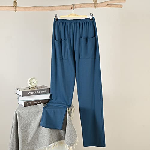 Calça de Pijama de Algodão para Homens,Lounge de Pijama para Homens L-4XL,E3103,4XL