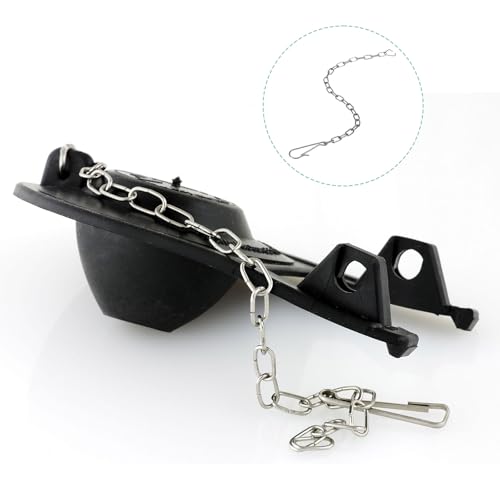Chaîne de toilette universelle en acier inoxydable 24,9 cm uxcell
