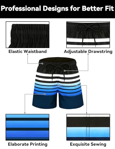 Olreco Boys Swim Trunks with Compression Liner Kids Bathing Suit Boys Board Shorts Quick Dry Teen Swimsuit Kids Swim Shorts4
