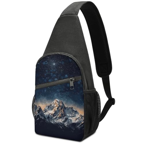 Mochila tipo sling ligera para senderismo y viaje unisex miniatura 1