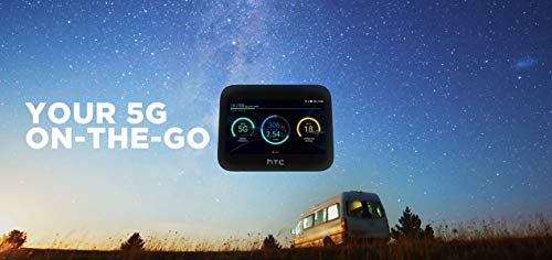 Image of HTC Sprint 5G Hub 5G and 4G LTE Hotpsot | Up to 20 WiFi Devices and 1 Wired | Great for Remote Workers | Android 9.0 | 2.4GHZ and 5GHZ | 7660MAH All Day Battery