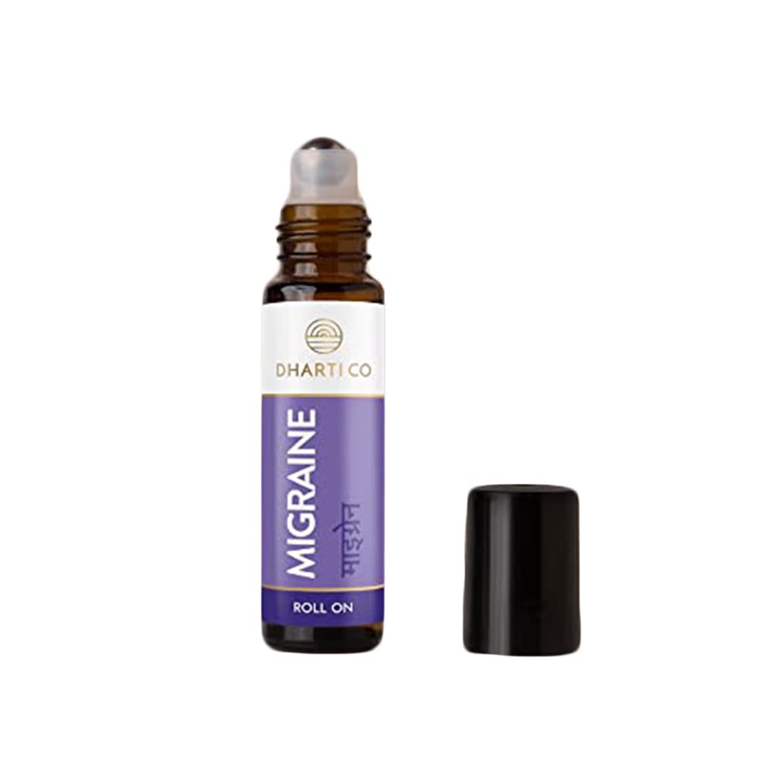 Dharti Co Migraine Roll on | Clove and Lavender | Helps to Ease Your Migraine While the Calming/Instant Headache Relief/Essential Oil Blend for Migraine & Stress Relief (Pack of 1) (B09QCRFN61) Amazon Price History, Amazon Price Tracker