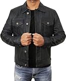 ► Maßgeschneiderte Passform für jeden Körper: Die Herren-Lederjacke von Storejees ist in einer Reihe von Größen XS bis 5XL erhältlich. Unsere Echtlederjacke für Herren bietet eine maßgeschneiderte Passform, die zu verschiedenen Körpertypen passt, um Komfort und Stil für jeden zu gewährleisten. Für die ideale Passform konsultieren Sie unsere Größentabelle in den Bildern.