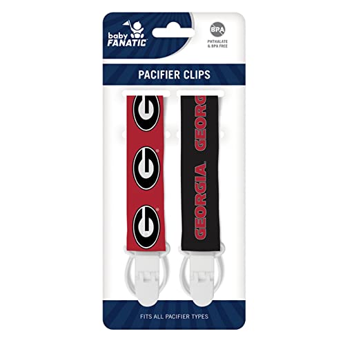 Image of BabyFanatic Officially Licensed Unisex Pacifier Clip 2-Pack - NCAA