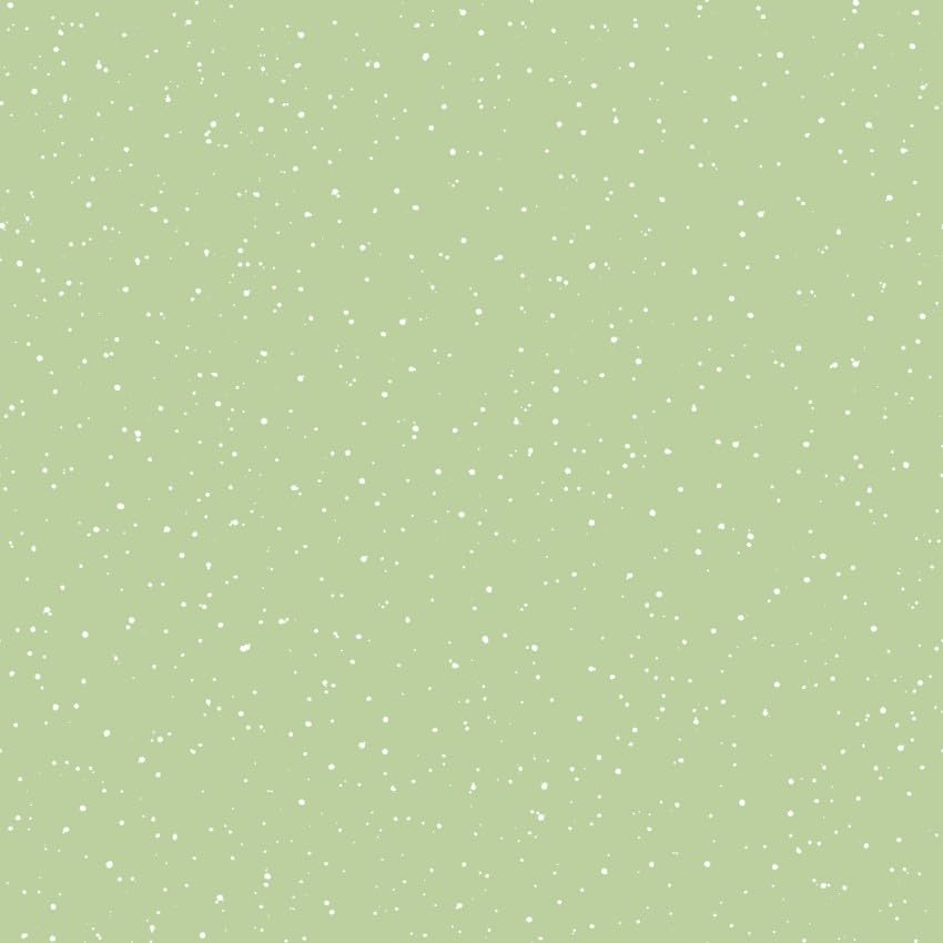 Cotton Fabric Maywood Studios MASD10379-G One Snowy Day Green Snow Fabric by The Yard