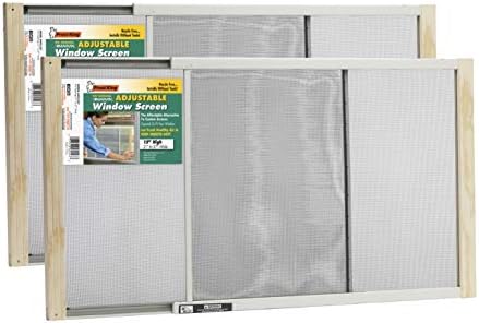 Frost King AWS1045 Moustiquaire Ajustable Marvin – 38 Cm De Haut, S'adapte Aux Fenêtres De 63 à 114 Cm De Large