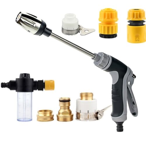 Jetterix Pressure Washer Nozzle Original 3 Modes High Power Jet Gun Tool Free Install for Patio Car (1 Pcs)