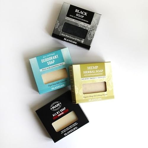 Plantlife Vegan Hemp Soap Bar - Moisturizing And Soothing Soap For Your Skin - Hand Crafted Using Plant-Based Ingredients - Made In California 4.5Oz Bar #TOP2