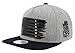 Flipper American Flag Flat Brim Bill Baseball Cap Snapback Hat for Men Women, Gray, Adjustable, Free Size, One size