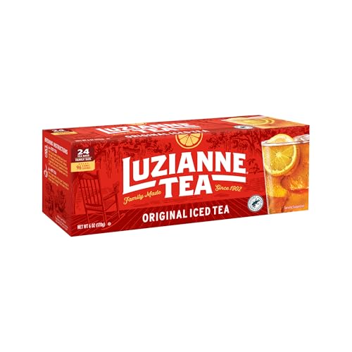 Image of Luzianne Unsweetened Iced Tea Bags, Family Size, 24ct Box (Pack of 1)