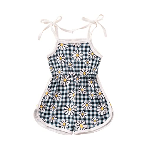 Roupas de verão de 18 meses, meninas, sem mangas, macacão, estampas florais, macacão, roupas, bebê,