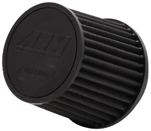 Image of AEM 21-206BF Universal DryFlow Clamp-On Air Filter: Round Tapered; 4.5 in (114 mm) Flange ID; 5.125 in (130 mm) Height; 6.5 in (165 mm) Base; 5.125 in (130 mm) Top