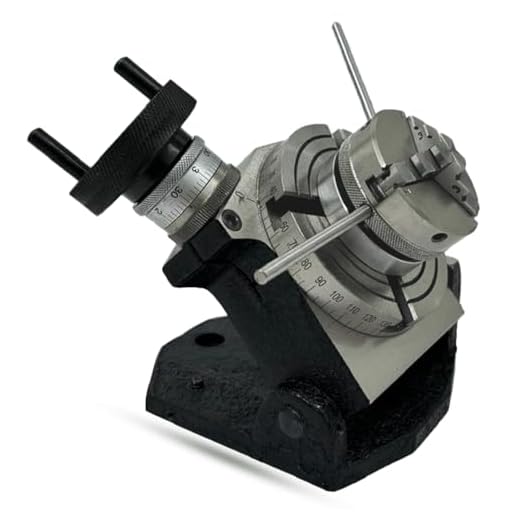 New 4"(100 mm) Tilting Rotary Table + 65 mm Chuck Self Centering+Back Plate+ Tnuts for Milling Machines