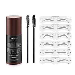 Wenkbrauwstempel, vormgevende make-up set met 6 stijlen, herbruikbare wenkbrauwsjablonen, One Step Perfect…