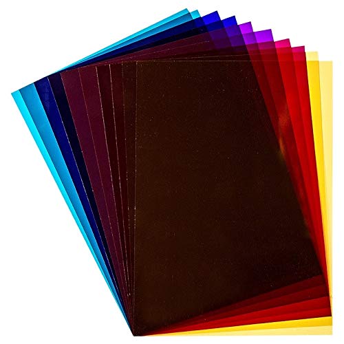 Ideen mit Herz Windradfolie | Bastelfolie | Nicht klebend | DIN A4 | 200 µ | 5 Farben | 10 Stück