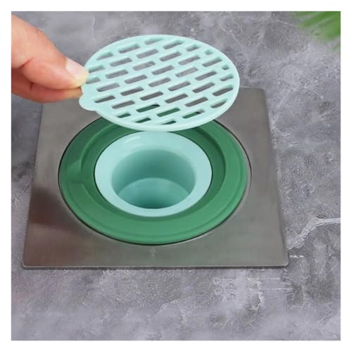 Filtro antiolor de silicona para evitar insectos en el desagüe verde 6