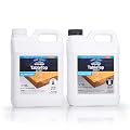 TotalBoat Table Top Epoxy Resin Kit - 1 Gallon Crystal Clear Epoxy with High Gloss & Self-Leveling Finish - Easy 1:1 Ratio for Bar and Table Coating, Woodworking, and Resin Art Casting