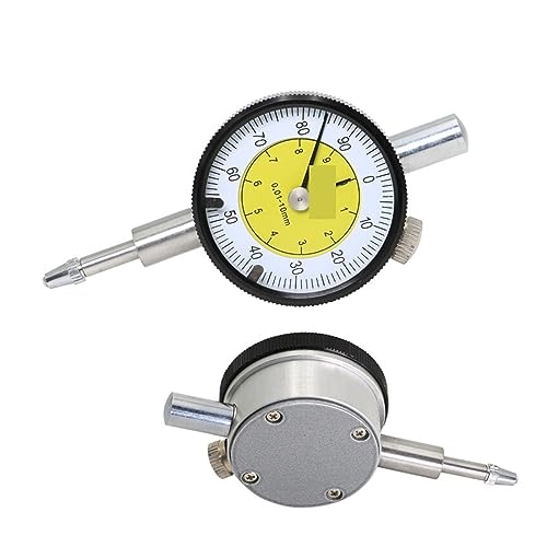 Measuring Tool Dial Indicator 0-10 Mm Meter Precise 0.01 Mm Resolution Dial Indicator Gauge Measurin Tool High Resolution(No Lug)