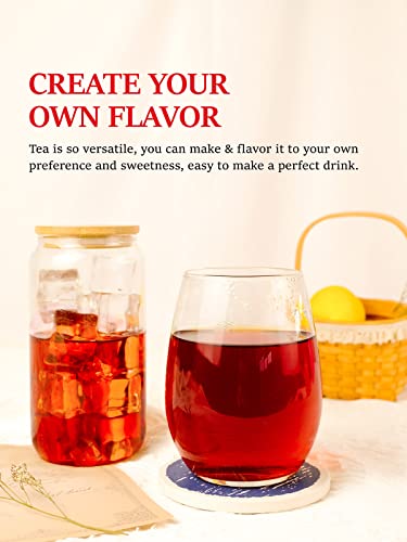 Image of TeeLux Decaf Earl Grey Tea Bags, Decaffeinated Black Tea Blended with Natural Bergamot, Smooth & Full-Bodied, Enjoy Hot or Iced, 100 Count