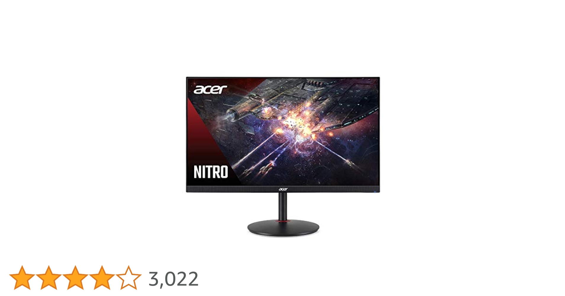 Acer 23.8インチFHD IPS 1ms 144Hz Acer 23.8インチ フルHD 144Hz 1ms(VRB) IPS 非光沢 sRGB 99