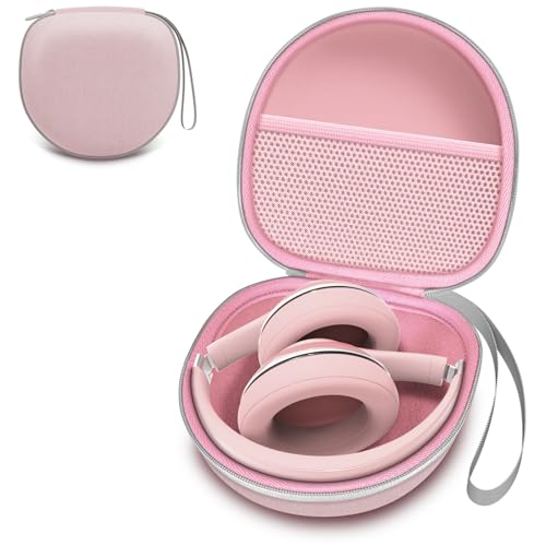 Image of Headphone Case Compatible with Bose QuietComfort /BERIBES /TOZO /KVIDIO /Beats /Soundcore Anker Noise Cancelling Over-Ear Headphones, Pink