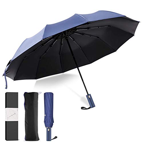 LDhome 折りたたみ傘 日傘 UVカット率99.9% 遮光 ワンタッチ自動開閉 テフロン撥水加工 210T高強度グラスファイバー 強風 12本骨 118cm 晴雨兼用
