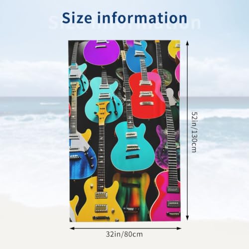 Toalla de playa de guitarras: secado rápido y comodidad en tus viajes 5
