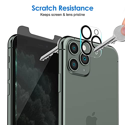 Jetech Privacy Screen Protector For Iphone 11 Pro Max 6.5-Inch With Camera Lens Protector, Anti Spy Tempered Glass Film, 2-Pack Each #TOP5