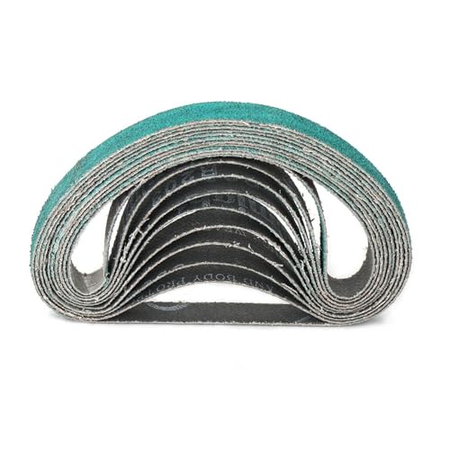 Bandes abrasives 10x330 mm grain 60 pour ponceuse à bande de meulage