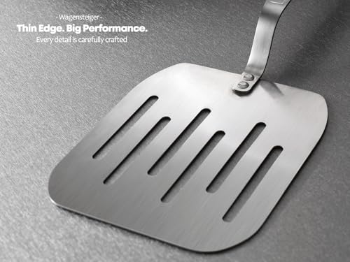 WAGENSTEIGER Extra Wide Stainless Steel Turner Spatula - Commercial Grade Non-Stick Easy Flipping Design Thin Blade & Heat Resistant Handles For Omelette, Fish, Burgers, Pancake, Korean Jeon, Flipper by WAGENSTEIGER - Used condition - Image 5