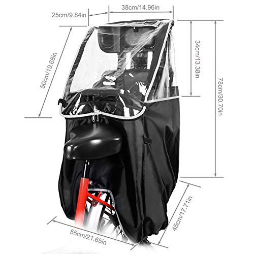 Housse De Pluie Universelle Pour Tableau De Bord Voiture - Imperméable, Avec Fenêtre PVC - Noir