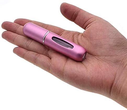 Image of Portable Mini Refillable Perfume Empty Spray Bottle Atomizer Bottom Refill Pump Case for Traveling and Outgoing 3 Pcs Pack of 5ml (Purple, Pink, Silver)