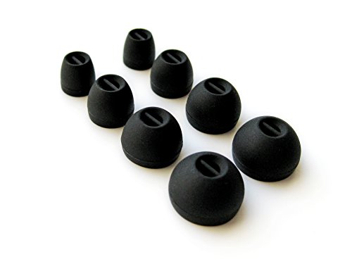 8pcs- 2XS /2S /2M /2L (B-NSEN) Comfort Noise Isolation Replacement Eartips Earbuds Adapters Compatible with Sennheiser HD 1, Momentum (M2 IE) I and G, Sennheiser CX 3.00, CX 5.00, CX 7.00BT Earphones