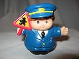 Little People Fisher Price Rare Neighborhood School Playground House Family Friends Police Bus Driver Crossing Guard Brown Hair OOP 2007