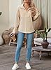 SHEWIN Womens Sweatshirts Casual Waffle Knit Tops ... #4