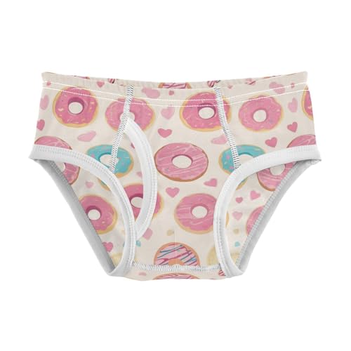 Wusikd Doughnuts Colors Boys' Underwear Cotton Love Hearts Boys Briefs Soft Toddler Underwear 2T