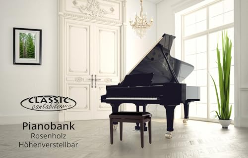 Classic Cantabile banquette pour piano (bois de rose, dépoli) - Les Beatles, Paul McCartney, John Lennon, RIngo Starr, George Harrison Classic Cantabile banquette pour piano (bois de rose, dépoli) – Image 3